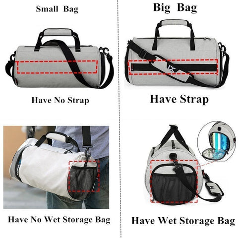 Waterproof gym bag personalized for Men and women.
